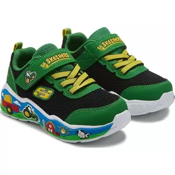 Детские кроссовки для игр John Deere от Skechers, зеленый/желтый