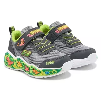 Детские кроссовки для игр Skechers, grey dino для малышей
