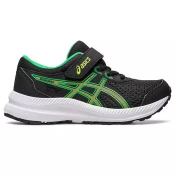 Детские кроссовки для мультиспорта — ASICS Gel-Contend 8 PS — черный/лаймовый Zest