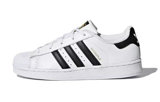 Кроссовки Adidas Superstar White Black PS