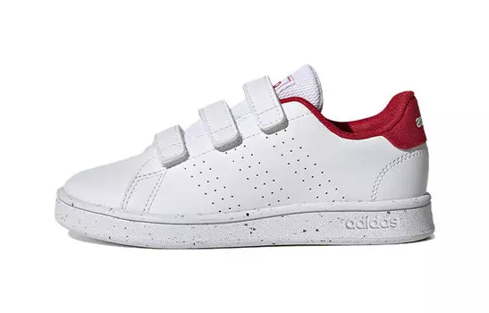 Детские кроссовки для скейтбординга ADVANTAGE PS Low-top белые/красные Adidas Neo