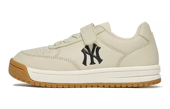 Детские кроссовки для скейтбординга Chunky Kids Low-top бежевые Mlb