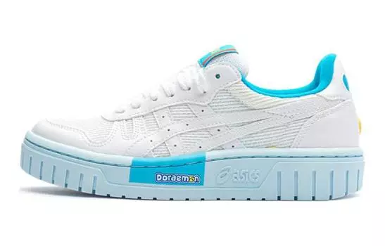 Детские кроссовки для скейтбординга Doraemon X Court MZ GS Low-top белые/синие Asics, белый/синий