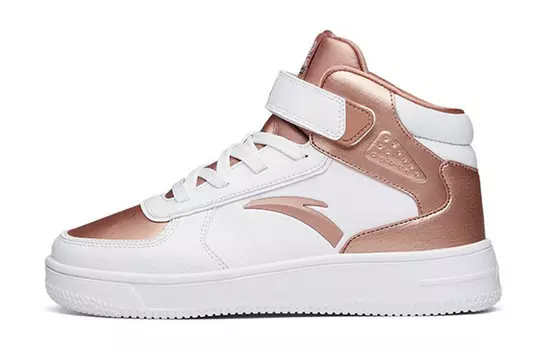 Детские кроссовки для скейтбординга GS High-top Rose Gold/white Anta Kids