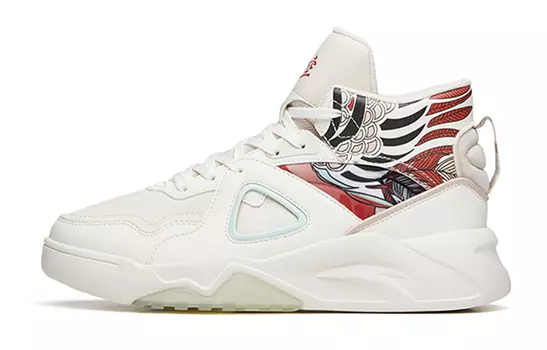 Детские кроссовки для скейтбординга GS High-top белые/красные Anta Kids
