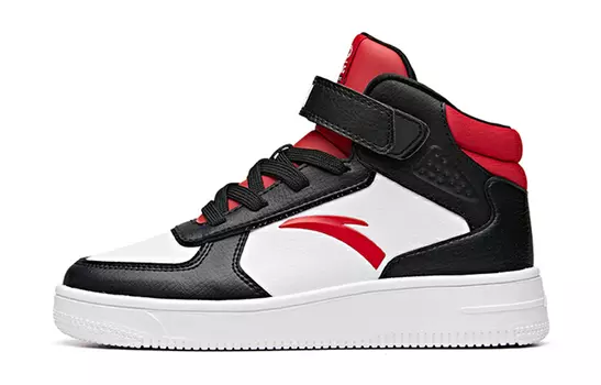 Детские кроссовки для скейтбординга GS High-top Black/ANTA White/Big Red Anta Kids