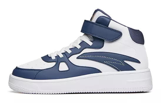 Детские кроссовки для скейтбординга GS High-top White/Royal Blue Anta Kids