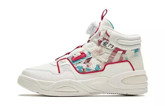 Детские кроссовки для скейтбординга GS High-top Red Anta Kids, белый/красный