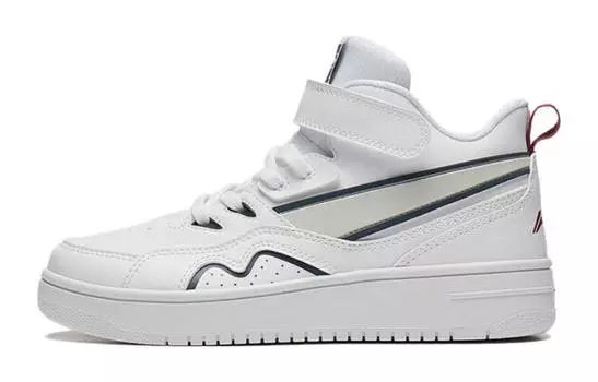 Детские кроссовки для скейтбординга GS High-top White Lining Young, белый