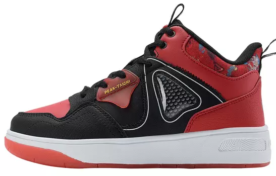 Детские кроссовки для скейтбординга GS High-top Black Peak, красный