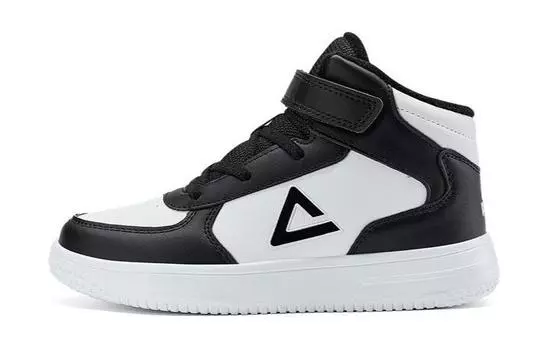 Детские кроссовки для скейтбординга GS High-top Black/white Peak, черный/белый