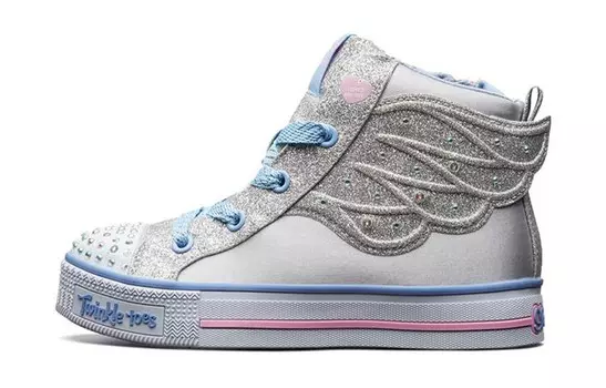 Детские кроссовки для скейтбординга GS High-top Silver/Blue Skechers