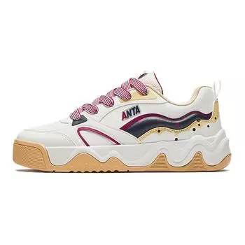 Детские кроссовки для скейтбординга GS Low-top Ivory White / Noble Red / Deep Sea Blue Anta Kids, красный