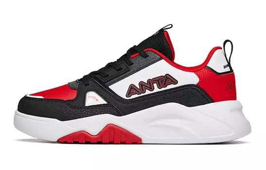 Детские кроссовки для скейтбординга GS Low-top Black/ANTA White/University Red Anta Kids