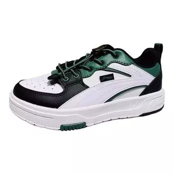 Детские кроссовки для скейтбординга GS Low-top белые/зеленые Lining Young, зеленый