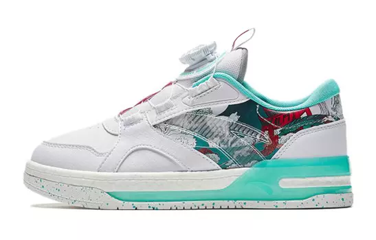 Детские кроссовки для скейтбординга GS Low-top белые/зеленые Anta Kids