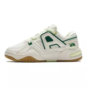 Детские кроссовки для скейтбординга GS Low-top Ivory/Malahite Green Anta Kids, слоновая кость/зеленый