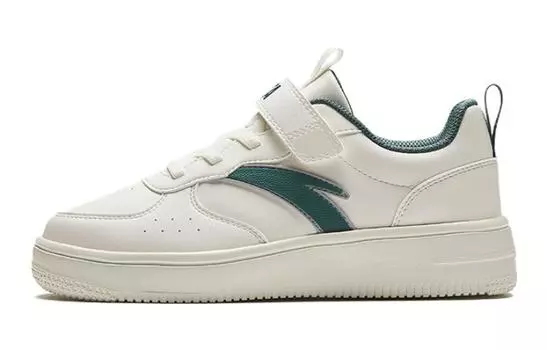 Детские кроссовки для скейтбординга GS Low-top белые/зеленые Anta Kids, зеленый