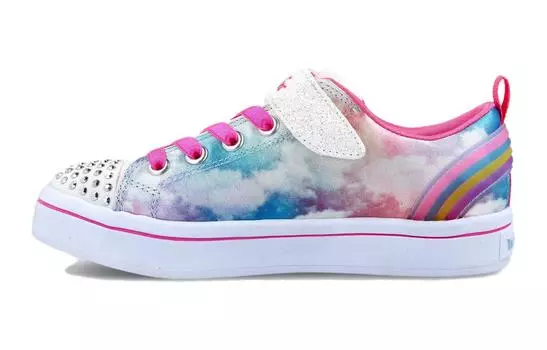 Детские кроссовки для скейтбординга GS Low-top Белый/Синий/Розовый Skechers