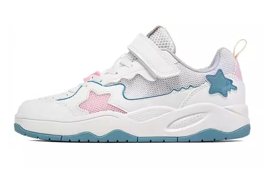 Детские кроссовки для скейтбординга GS Low-top Blue/White Xtep, белый/синий