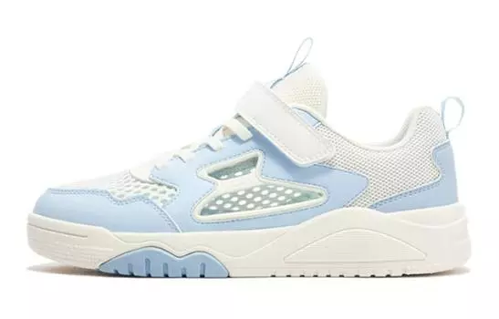 Детские кроссовки для скейтбординга GS Low-top белые/синие Xtep, белый/синий