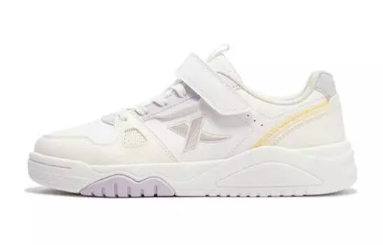 Детские кроссовки для скейтбординга GS Low-top белые/желтые Xtep, белый/желтый