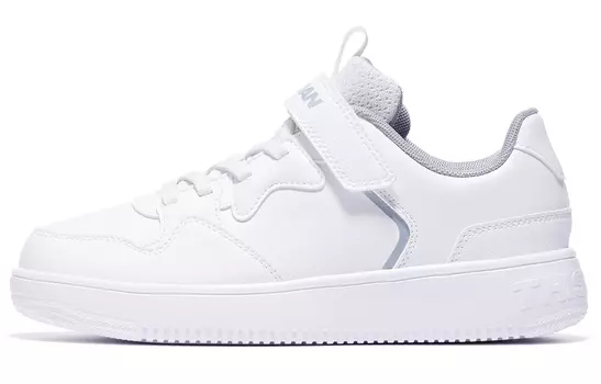 Детские кроссовки для скейтбординга GS Low-top White Pure Gray Qiaodan, серый
