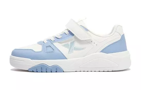 Детские кроссовки для скейтбординга GS Low-top белые/синие Xtep, белый/синий