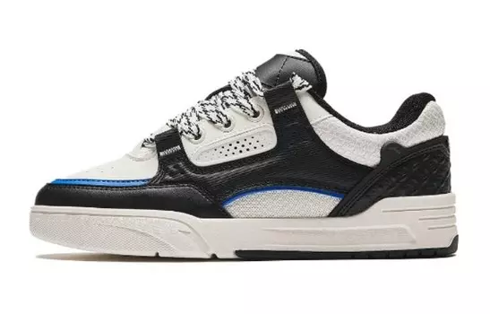 Детские кроссовки для скейтбординга GS Low-top Black/Iron White/Medium Blue Anta Kids
