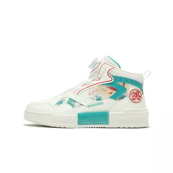 Детские кроссовки для скейтбординга GS Mid-top белые/синие Xtep, белый/синий