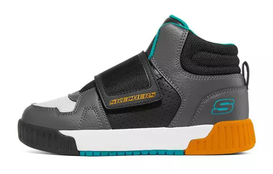 Детские кроссовки для скейтбординга GS Mid-top Серые/Черные/Синие Skechers