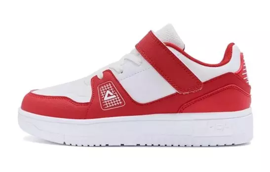 Детские кроссовки для скейтбординга GS Mid-top белые/красные Peak, белый/красный