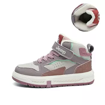 Детские кроссовки для скейтбординга Kids High-top Violet Orchid/светло-розовый Jeep, розовый