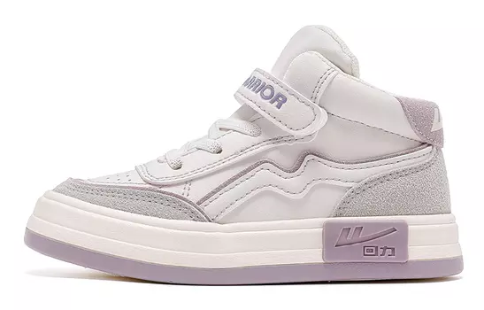 Детские кроссовки для скейтбординга Kids High-top бежевый/фиолетовый Warrior, фиолетовый