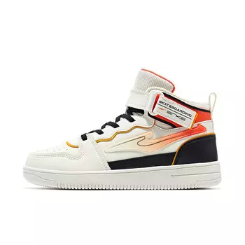 Детские кроссовки для скейтбординга Kids High-top Ivory/Black Erke Kids, слоновая кость/черный
