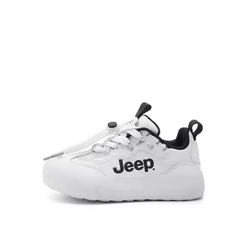 Детские кроссовки для скейтбординга Kids Low-top Белые/черные Jeep, белый/черный