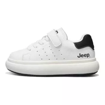 Детские кроссовки для скейтбординга Kids Low-top Белые/черные Jeep, белый/черный