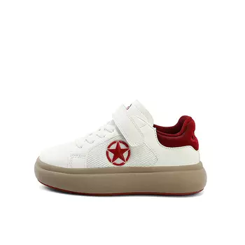 Детские кроссовки для скейтбординга Kids Low-top White Jeep, белый/красный