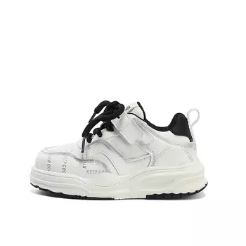 Детские кроссовки для скейтбординга Kids Low-top Black Jeep, белый/черный