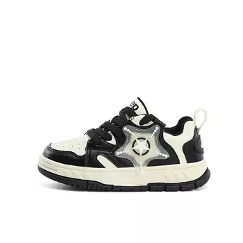 Детские кроссовки для скейтбординга Kids Low-top White Jeep, черный/белый