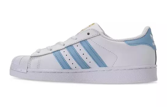 Детские кроссовки для скейтбординга Kids Low-top White/Royal Blue Adidas, белый/синий