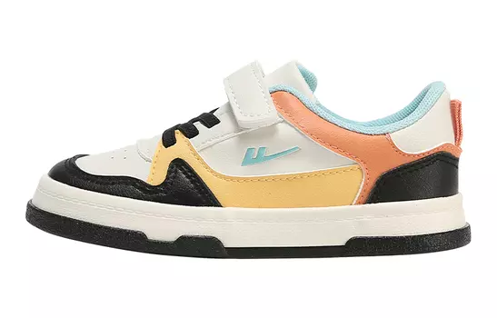 Детские кроссовки для скейтбординга Kids Low-top бежевый/черный/оранжевый Warrior