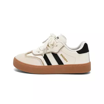 Детские кроссовки для скейтбординга Kids Low-top бежевый/черный Snoopy, бежевый/черный