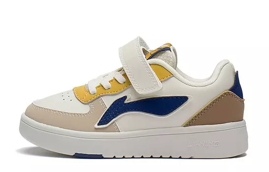 Детские кроссовки для скейтбординга Kids Low-top Swan White/cream Brown/fox Brown Lining Young, белый