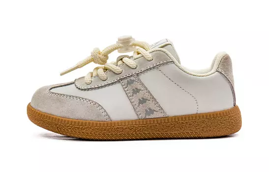 Детские кроссовки для скейтбординга Kids Low-top White/Grey Kappa Kids, белый/серый