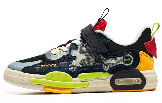 Детские кроссовки для скейтбординга Kids Low-top Black/Red Erke Kids, черный/красный