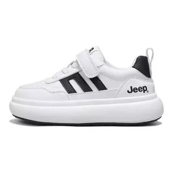Детские кроссовки для скейтбординга Kids Low-top Белые/черные Jeep, белый/черный