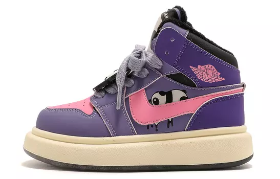 Детские кроссовки для скейтбординга Kids Mid-top Purple C°Banner, фиолетовый