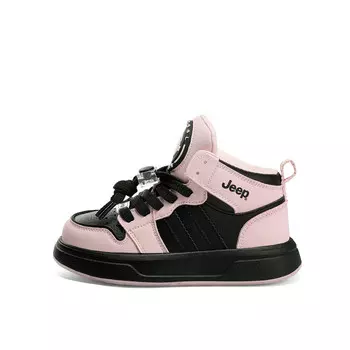 Детские кроссовки для скейтбординга Kids Mid-top Pink Jeep, черный/розовый