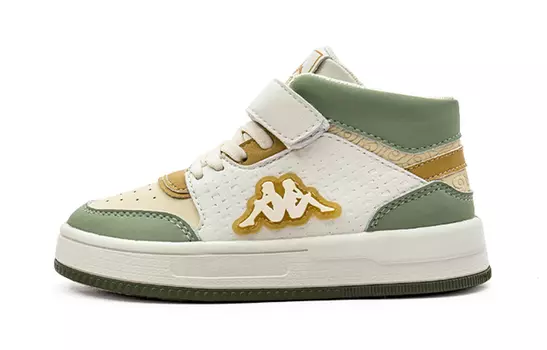 Детские кроссовки для скейтбординга Kids Mid-top Light Rice/green Kappa Kids, зеленый